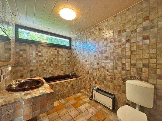 Tageslichtbad mit Wanne im Erdgeschoss