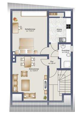 Grundriss Dachgeschoss