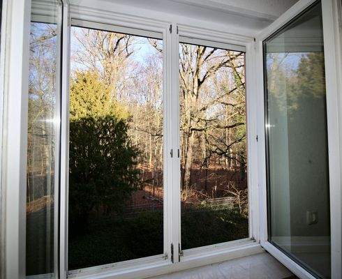 Blick in die Heide vom Schlafzimmer 