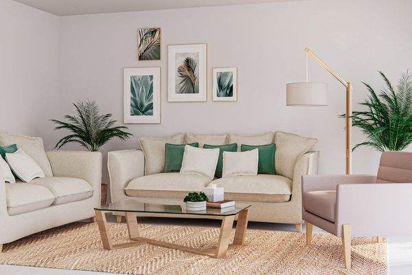 Wohnbereich visualisiert