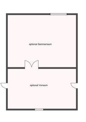 Grundriss optional Seminarraum