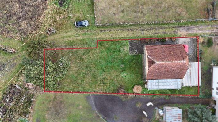 Luftbild (rot markiert)