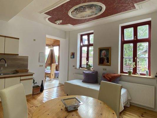 Wohnküche mit Wintergarten