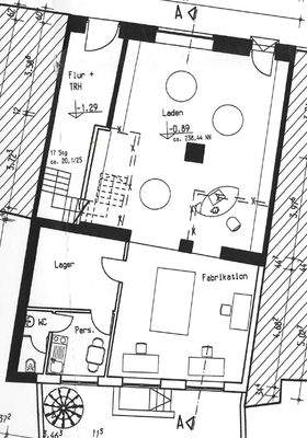 Grundriss Haus 1 EG Gewerbe