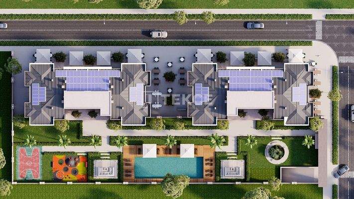 Flats for Sale in a Project with a Pool in Çankaya Antalya