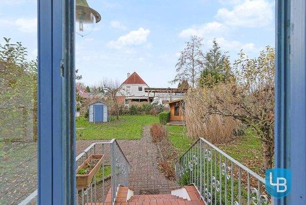 Ausgang aus dem Wintergarten...