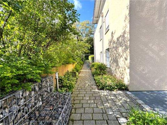 Zugang in den Gemeinschaftsgarten