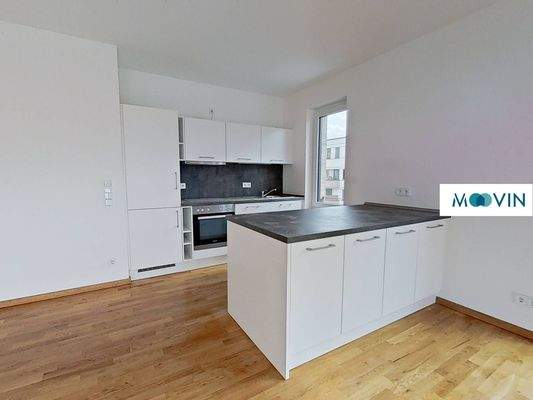 Ansicht V: Wohn- und Esszimmer mit offenem Küchenbereich