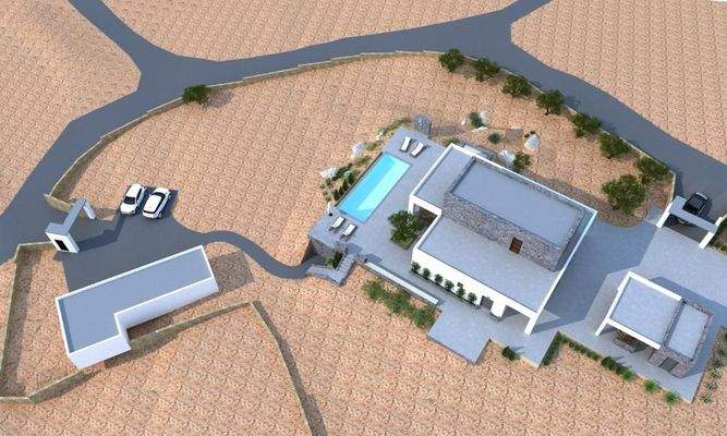 Kreta, Kokkino Chorio: Sofort bebaubares Grundstück mit Meerblick zu verkaufen