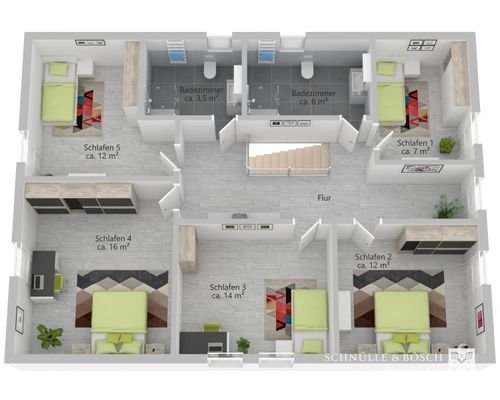 Gästehaus Dachgeschoss-