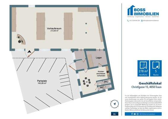 Grundriss Christlgasse 15_ Geschäft