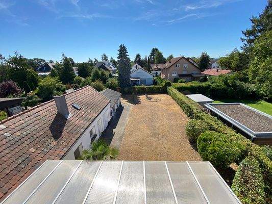 Blick aufs Grundstück