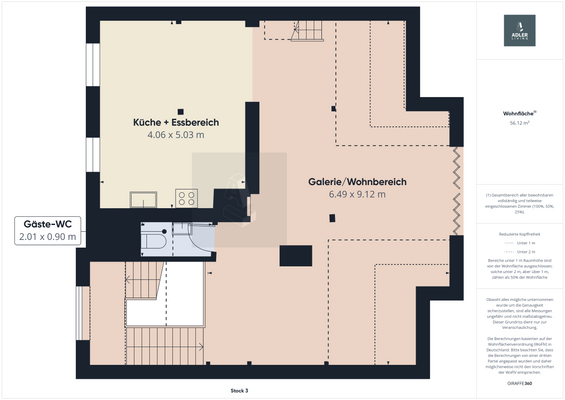Grundriss DG 2. (MFH)