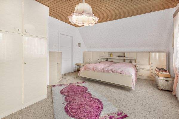 Schlafbereich im Dachgeschoss