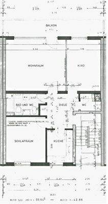 Grundriss Wohnung 2. OG