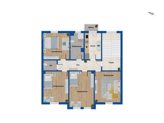 Grundriss 2. Obergeschoss