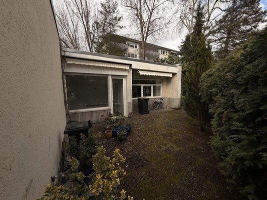 Terrasse vor Zimmer 1 und 2