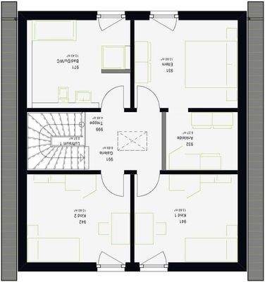 Änderbarer DG-Grundriss