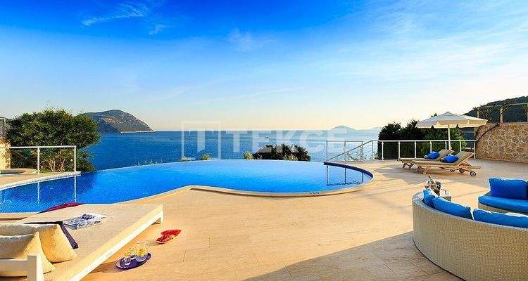 Private Beach Villa with Uninterrupted Sea Views in Kaş Kalkan