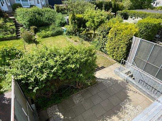 Gartenansicht von oben