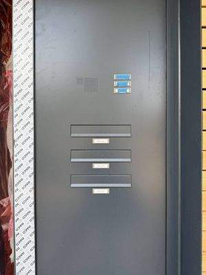 Briefkastenanlage - Fertigstellung