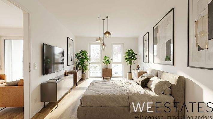 Schlafzimmer- Möblierungsbeispiel