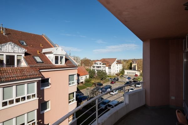 Blick vom Balkon