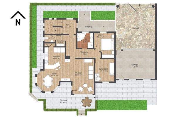 Grundriss Erdgeschoss