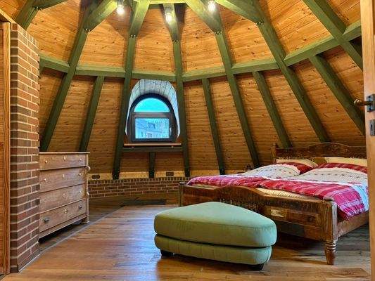 Schlafraum im Dachgeschoss 