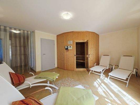 Wellnessbereich im Kellergeschoss