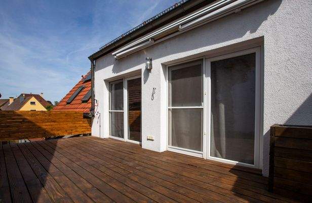 große Dachterrasse