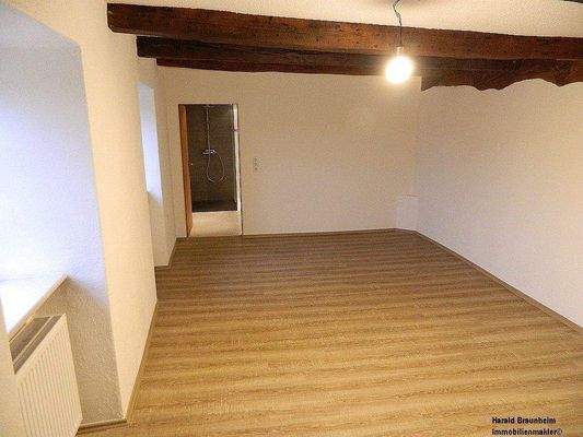 Der Wohn-, oder Schlafraum im EG