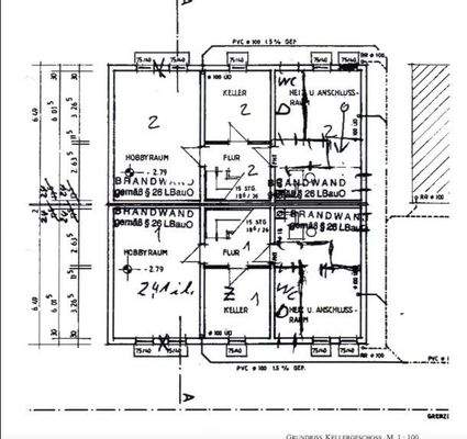 Untergeschoss Grundriss 