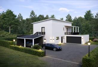 Baugrundstück mit Architektenplanung