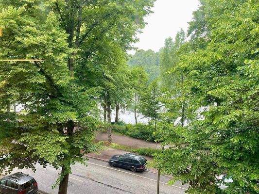 Blick aus dem Wohnzimmerfenster