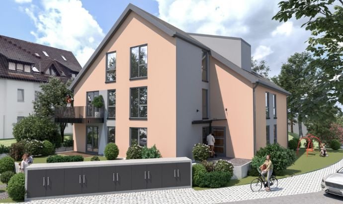 Endlich wird in Sulzbach gebaut! Oberschoss Appartment in 8-Familienhaus.