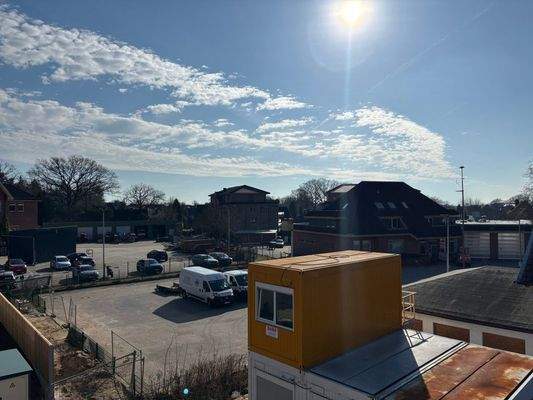 Blick in Richtung Feuerwehr