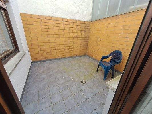 Innenhof hinter dem kleinen Schlafzimmer