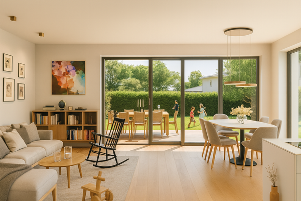 Ihr Wohnzimmer mit Gartenblick