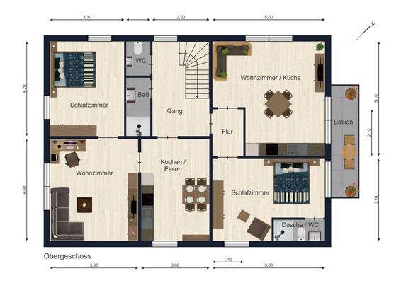 Grundrisse Obergeschoss