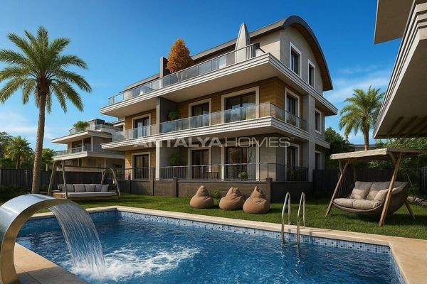Sea View Houses with Private Pool in Alanya Tepe