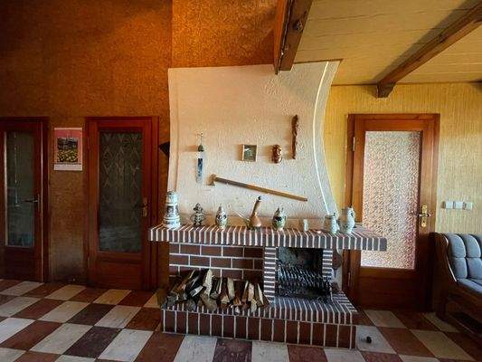 EG Klinkerkamin in der Diele