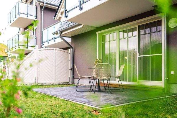 Außenansicht zur Musterwohnung