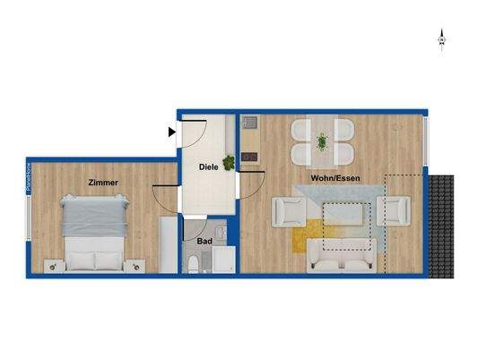 Grundriss Wohnung 3