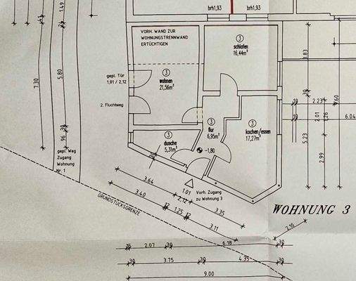 Grundriss Wohnung 3
