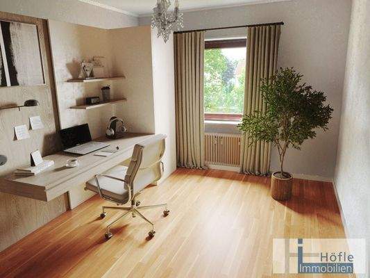 Schlafen Arbeiten - virtuell möbliert