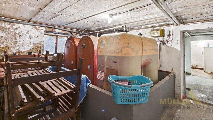Öltanks ud Abstellraum