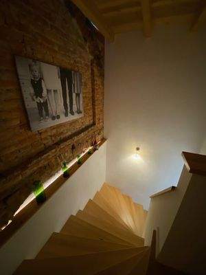 Treppe zum Dachgeschoss