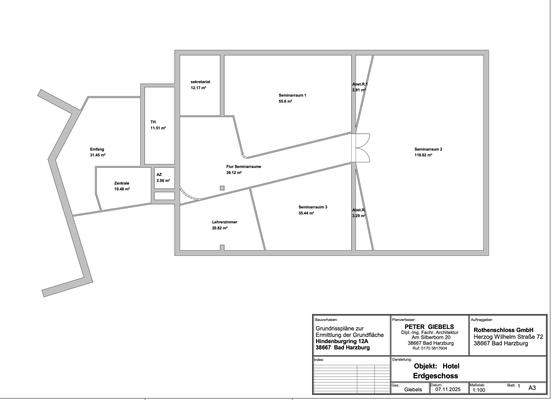 Erdgeschoss Boardinghaus / Hotel / Mehrfamilienhaus