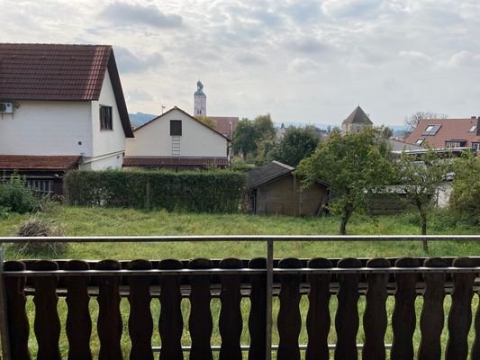 Aussicht vom Balkon